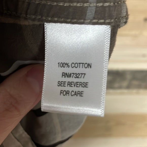 Sonoma size XL brown plaid short sleeve button down shirt - Picture 4 of 6